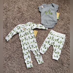 Monica And Andy Cactus Coveralls And Two Piece Set Size: 9-12 Months
